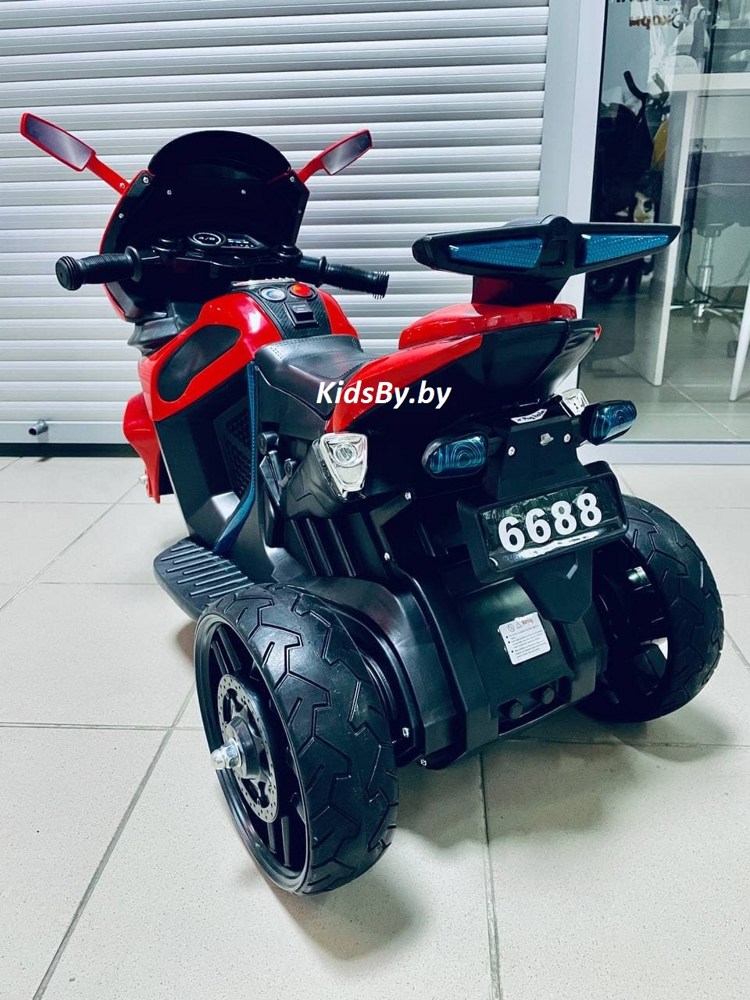 Детский электромобиль, мотоцикл Igro TD 6688 (красный) RE - фото3