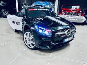 Детский электромобиль RiverToys Mercedes-Benz SL500 (полиция) лицензия - фото