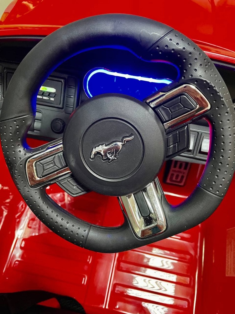 Детский электромобиль RiverToys Ford Mustang GT A222MP (красный) лицензия - фото4