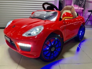 Детский электромобиль RiverToys Porsche Panamera A444AA (красный) VIP - фото