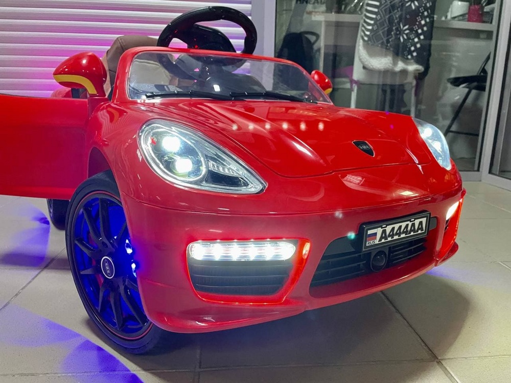 Детский электромобиль RiverToys Porsche Panamera A444AA (красный) VIP - фото2