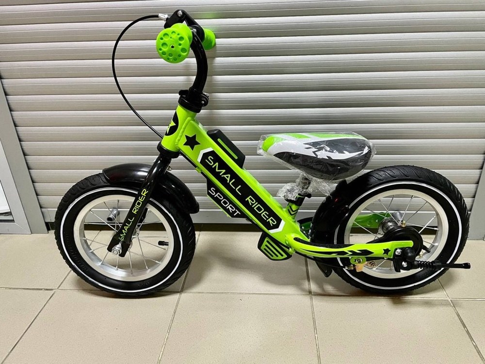 Детский беговел Small Rider Roadster Sport EVA (зеленый 2021) с двумя тормозами - фото3