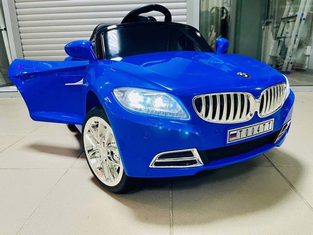 Детский электромобиль RiverToys BMW T004TT (синий) - фото2