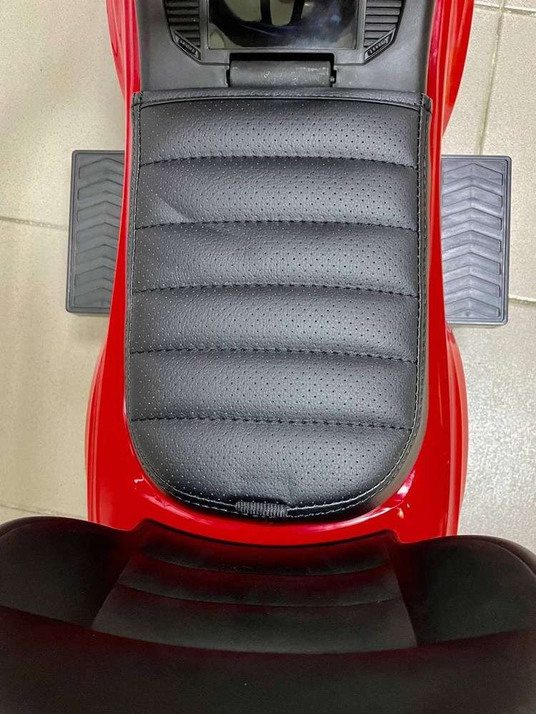 Детская каталка Baby Care T-Roc Volkswagen 651 (красный) пластиковые колеса, кожаное сиденье 2022г - фото3