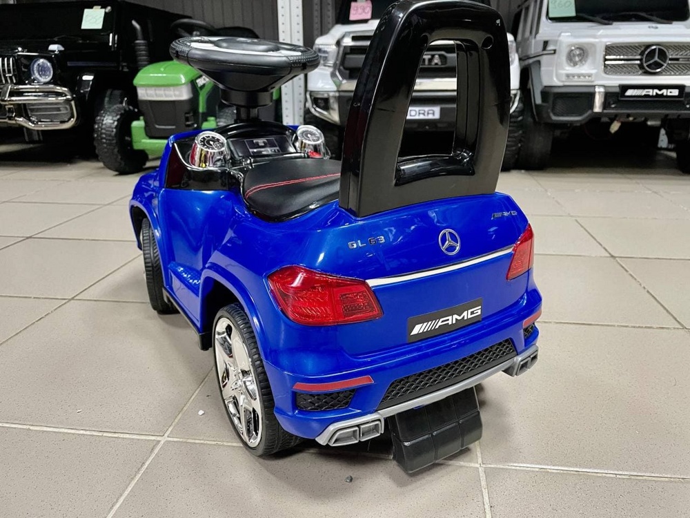 Детская машинка -каталка RiverToys Mercedes-Benz GL63 A888AA (синий/черный) лицензия - фото4
