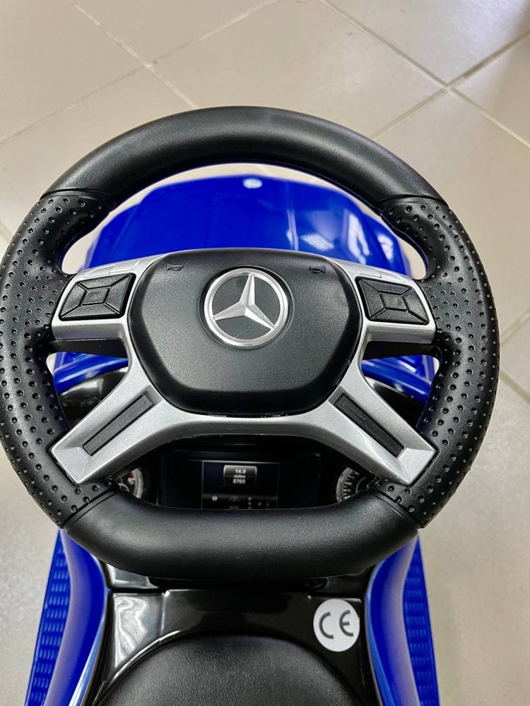 Детская машинка -каталка RiverToys Mercedes-Benz GL63 A888AA (синий/черный) лицензия - фото5