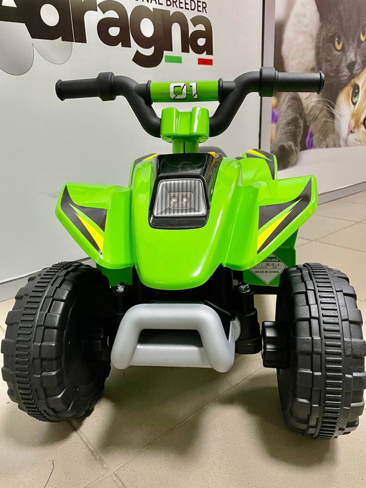 Детский электромобиль квадроцикл RiverToys H001HH (зеленый) - фото4