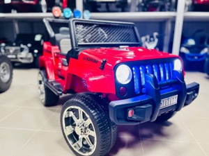 Детский электромобиль RiverToys Jeep T008TT (красный) - фото