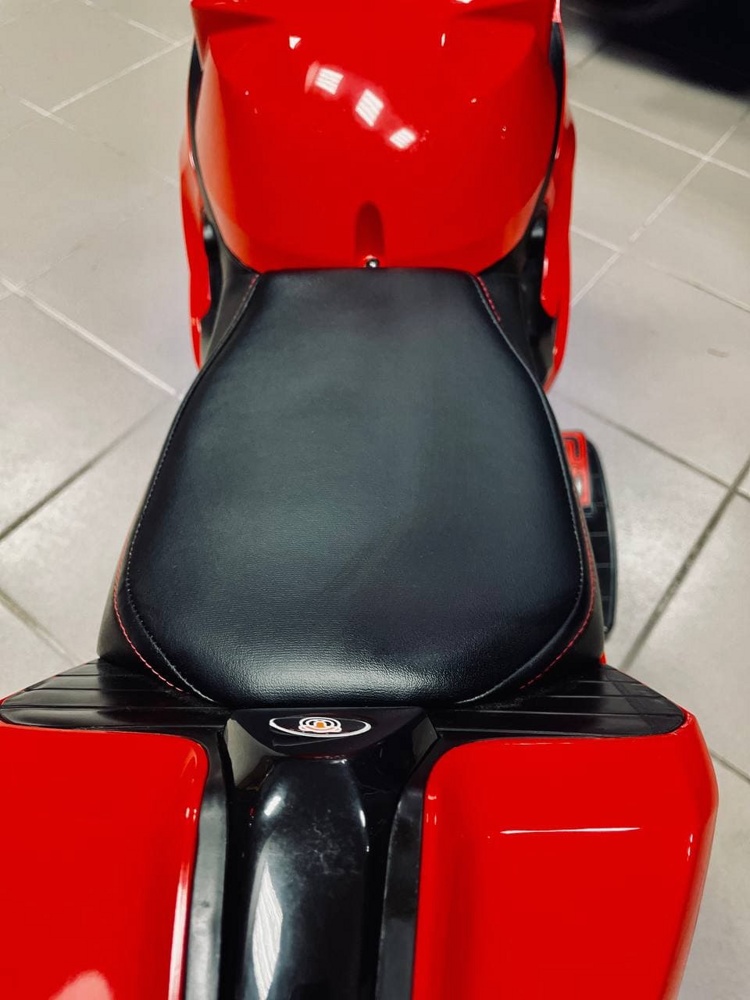 Детский электромобиль, мотоцикл RiverToys A001AA (красный) Ducati - фото6
