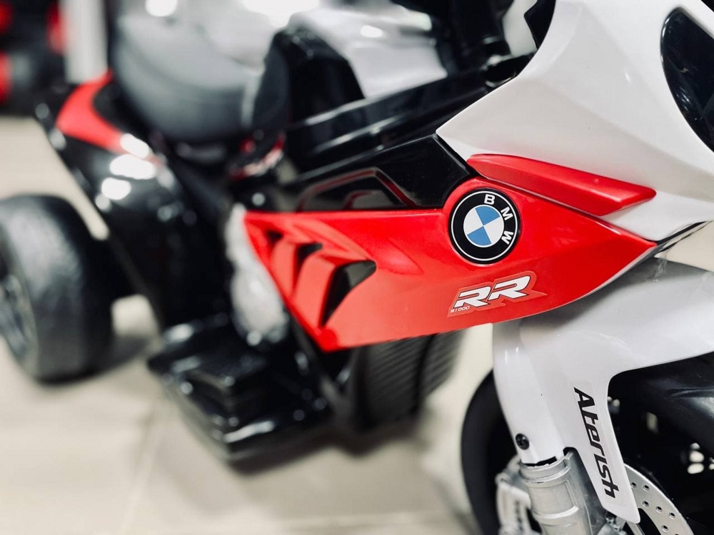 Детский электромобиль, мотоцикл RiverToys BMW S1000 RR JT5188 VIP (красный) - фото6