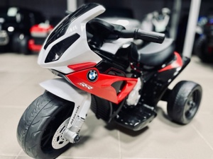 Детский электромобиль, мотоцикл RiverToys BMW S1000 RR JT5188 VIP (красный) - фото