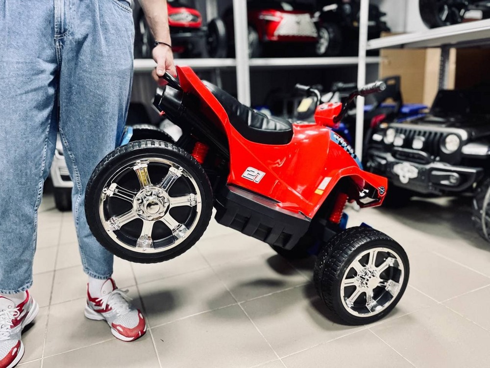 Детский квадроцикл RiverToys T555TT (красный) - фото5