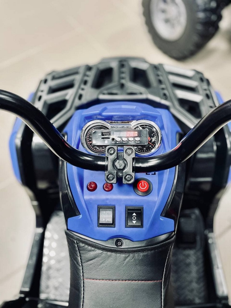 Детский квадроцикл Kid's Care ATV (черный/синий) электробагги - фото5