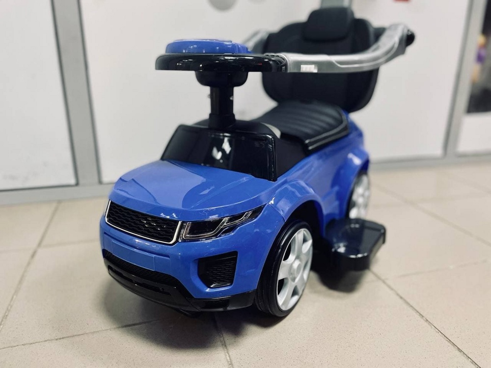 Детская машинка- Каталка Baby Care Sport car 614W New 2021 (синий) кожаное сиденье, резиновые колеса - фото6
