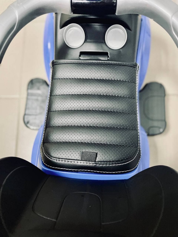 Детская машинка- Каталка Baby Care Sport car 614W New 2021 (синий) кожаное сиденье, резиновые колеса - фото4