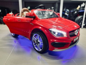 Детский электромобиль RiverToys Mercedes-Benz CLA45 A777AA (красный) лицензия - фото