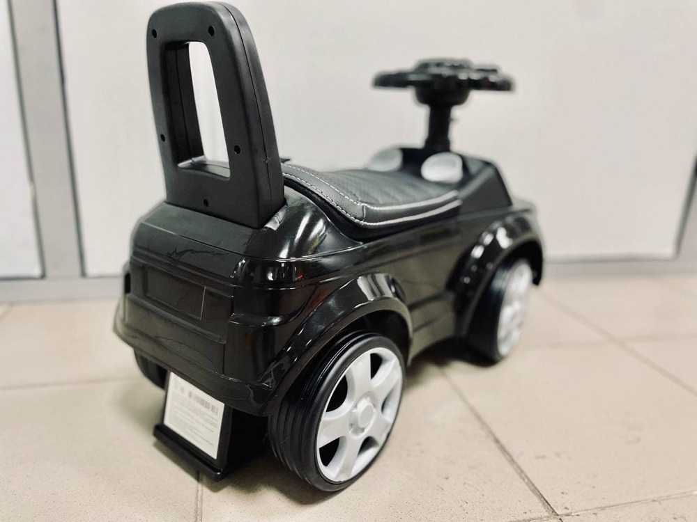 Детская машинка- Каталка Baby Care Sport car 613W New 2021 (черный) кожаное сиденье, резиновые колеса - фото6