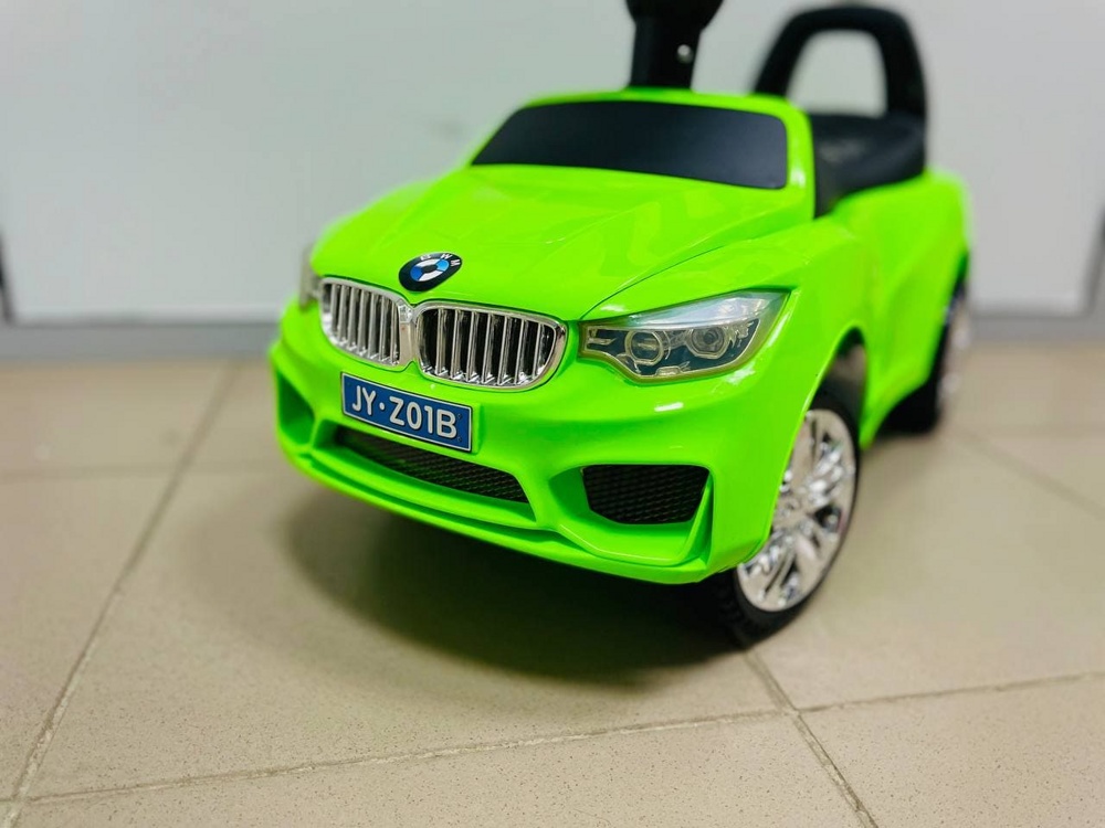 Детская машинка-каталка, толокар RiverToys BMW JY-Z01B (зеленый/черный) - фото4