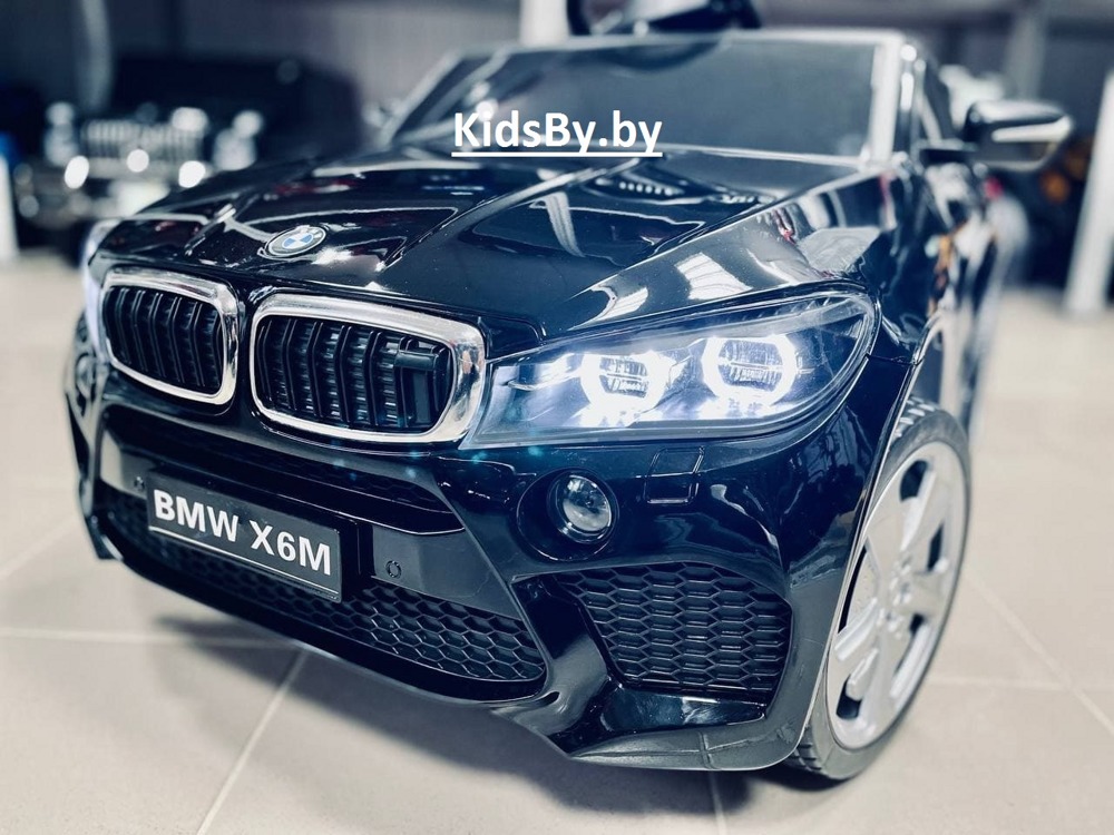 Детский электромобиль Electric Toys BMW Х6 LUX 4x4 (чёрный автокраска) 2021г