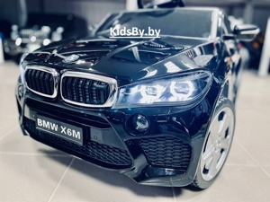 Детский электромобиль Electric Toys BMW Х6 LUX 4x4 (чёрный автокраска) 2021г - фото