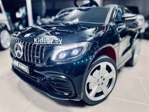 Детский электромобиль Electric Toys Мercedes GLS Coupe LUX 4x4 (черный автокраска) полноприводной - фото