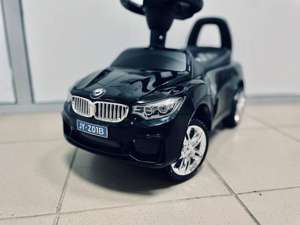 Детская машинка-каталка, толокар RiverToys BMW JY-Z01B (черный) - фото