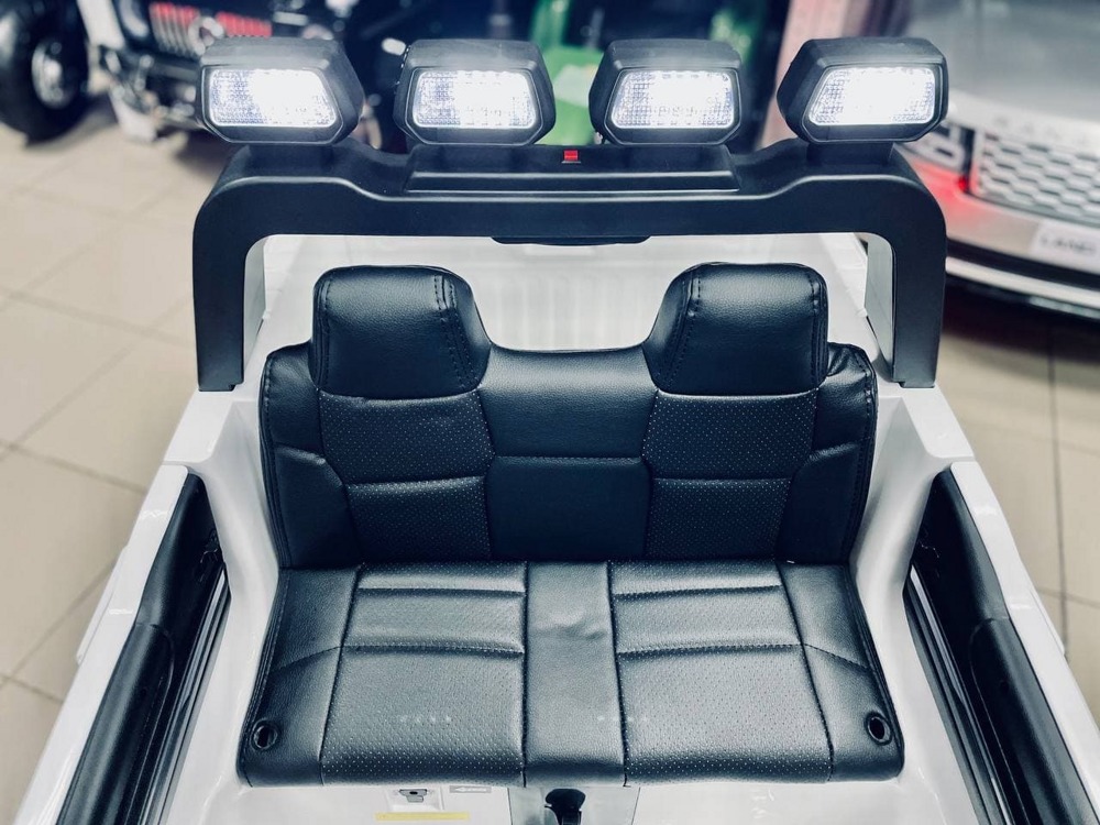 Детский электромобиль RiverToys Toyota Tundra Mini JJ2266 (белый) лицензия двухместная - фото4