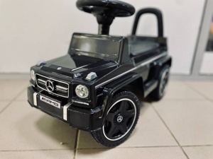 Детская машинка Каталка, толокар RiverToys Mercedes-Benz G63 JQ663 (черный) Лицензия - фото