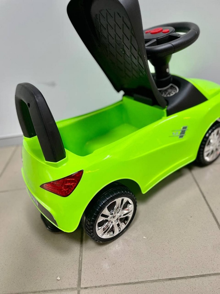 Детская машинка-каталка, толокар RiverToys Audi JY-Z01A (зеленый) - фото4