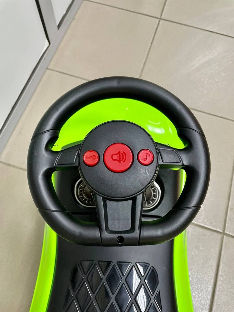 Детская машинка-каталка, толокар RiverToys Audi JY-Z01A (зеленый) - фото3