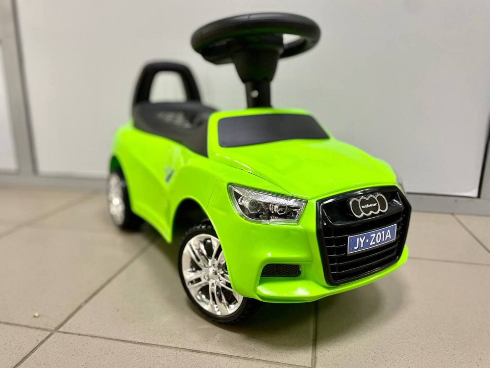 Детская машинка-каталка, толокар RiverToys Audi JY-Z01A (зеленый)