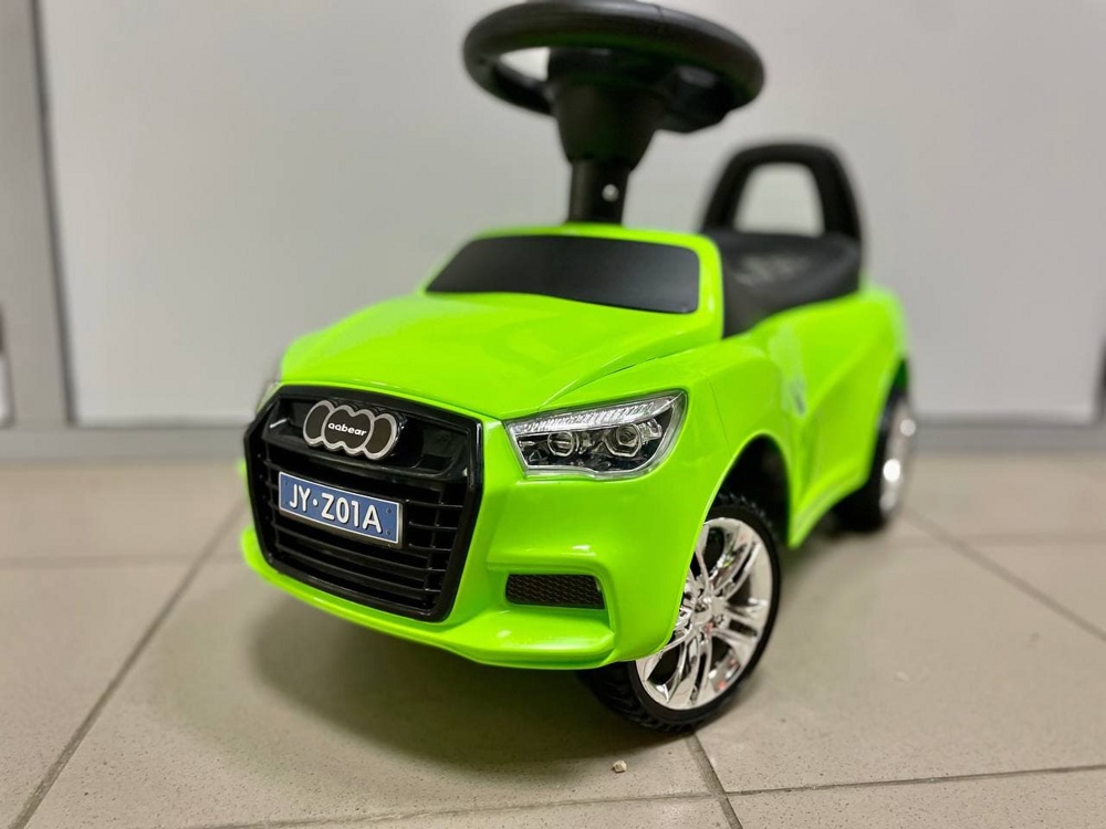 Детская машинка-каталка, толокар RiverToys Audi JY-Z01A (зеленый) - фото6