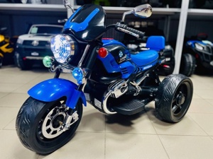 Детский электромобиль, мотоцикл Igro TD TY-2188 (синий) B - фото