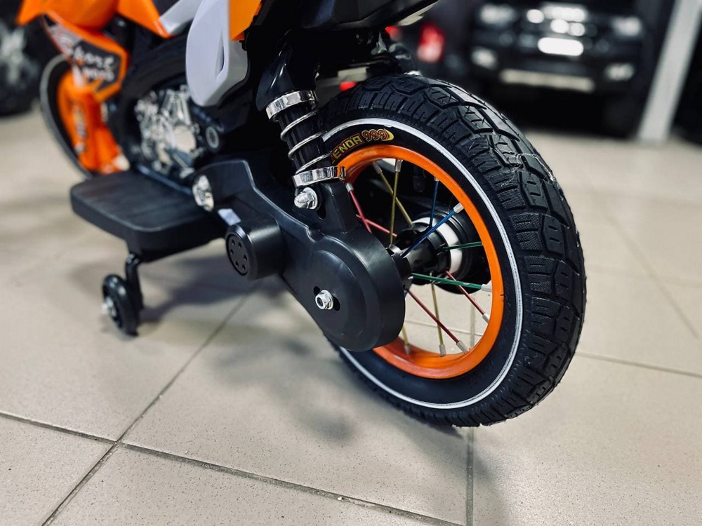Детский электромобиль, мотоцикл Igro TD FB-6186 (оранжевый) OA - фото6