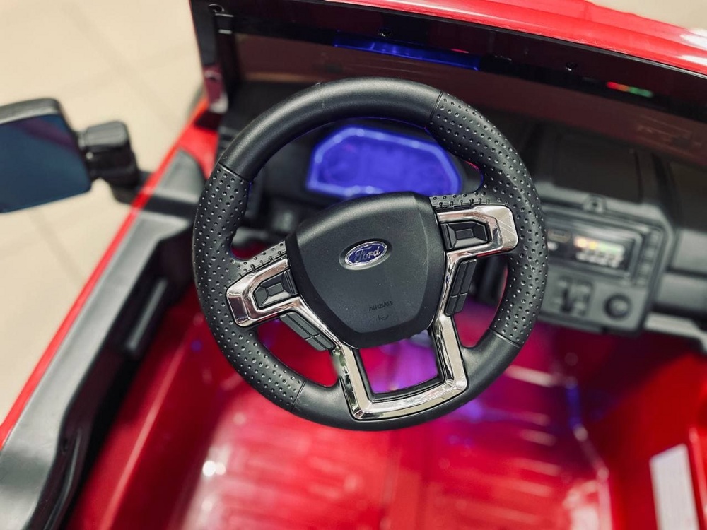 Детский электромобиль RiverToys Ford Super Duty A888MP (красный) Двухместный, полноприводный - фото5