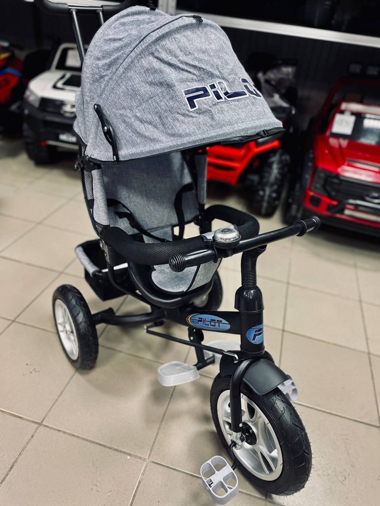 Велосипед детский Trike Pilot PTA3 (серый эколен) 2019 GY серый - фото3