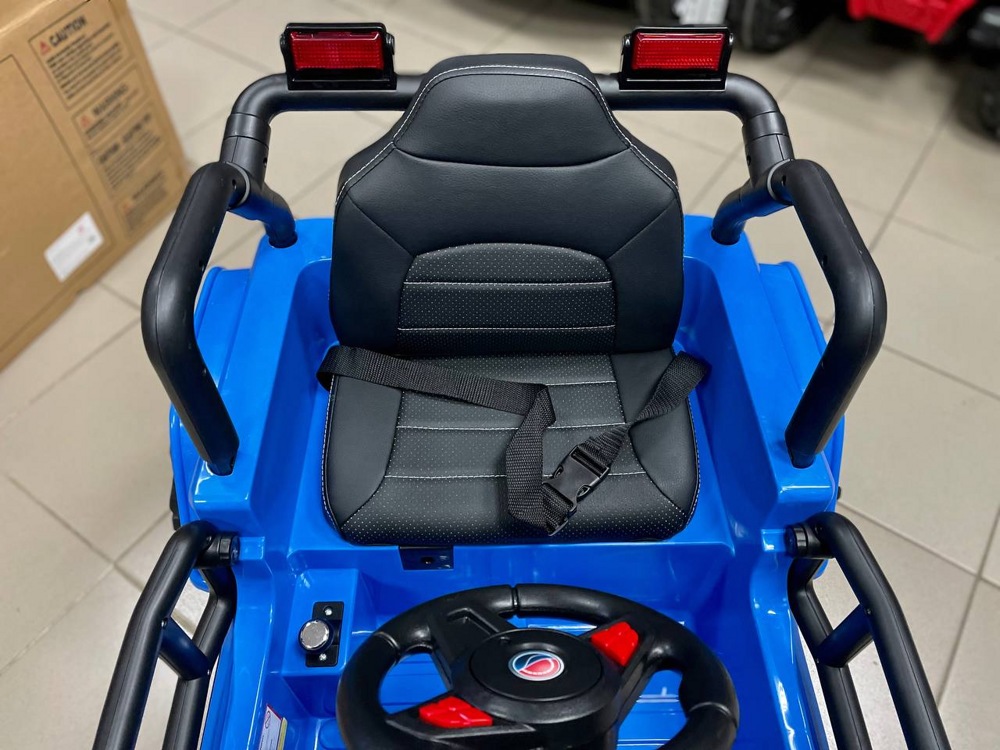 Детский электромобиль RiverToys T222TT (синий) Jeep - фото2