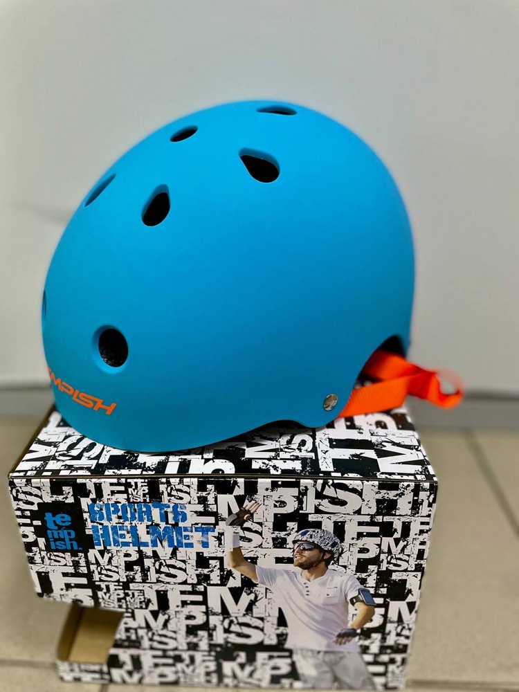 Шлем защитный Tempish Skillet X Sky S/M (синий) 52-55 см - фото5