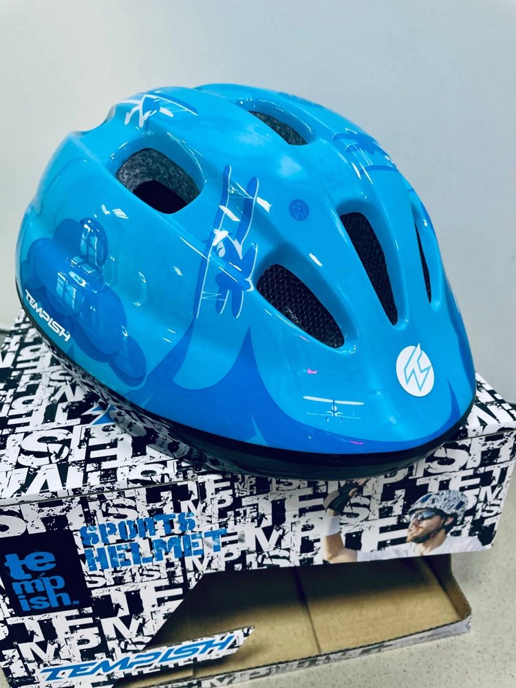 Шлем защитный Tempish RayBow M (голубой) 49-52см - фото2