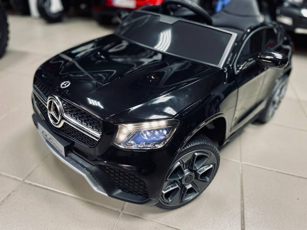 Детский электромобиль RiverToys Mercedes-Benz GLC K555KK (черный) автокраска лицензия - фото2