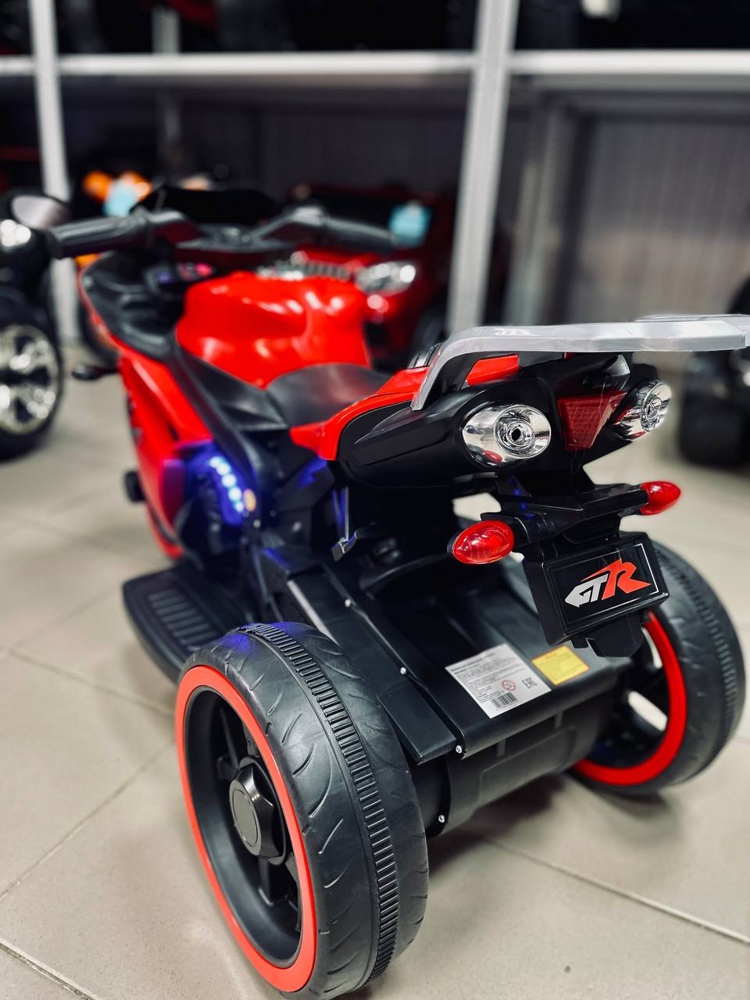 Детский электромобиль, мотоцикл Igro TD FLB-968T (красный) R - фото6