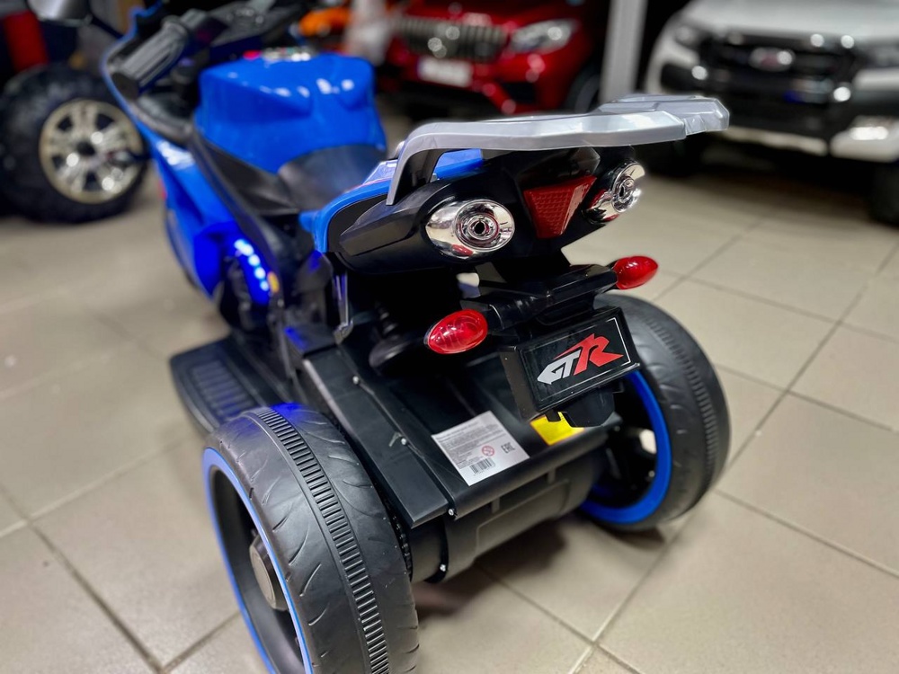 Детский электромобиль, мотоцикл Igro TD FLB-968T (синий) B - фото6