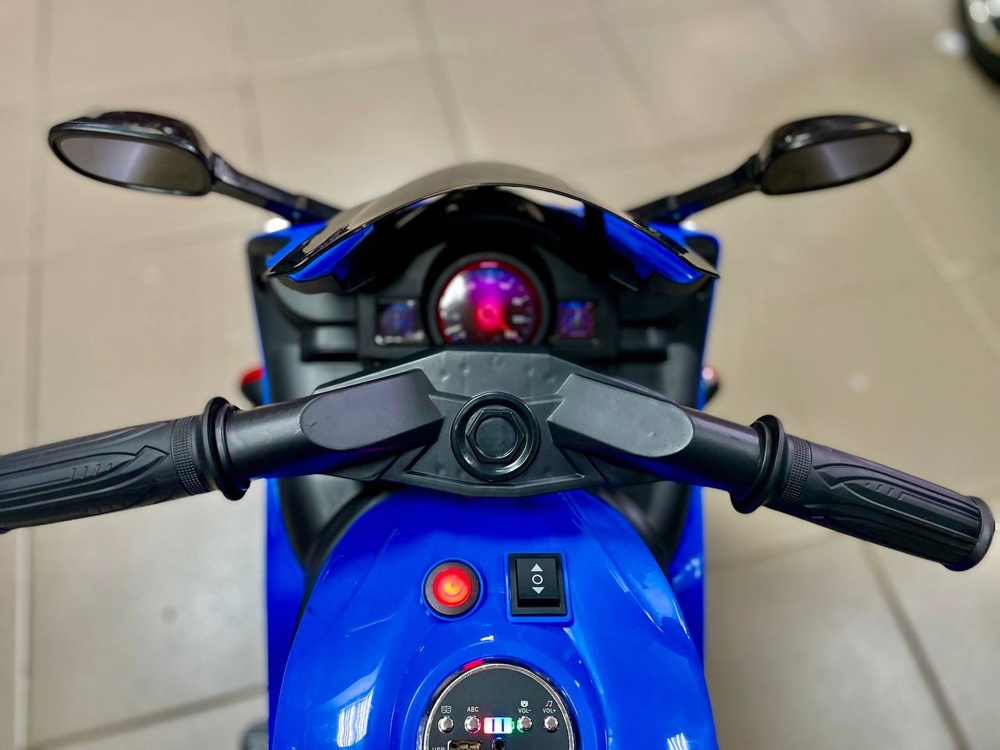 Детский электромобиль, мотоцикл Igro TD FLB-968T (синий) B - фото4