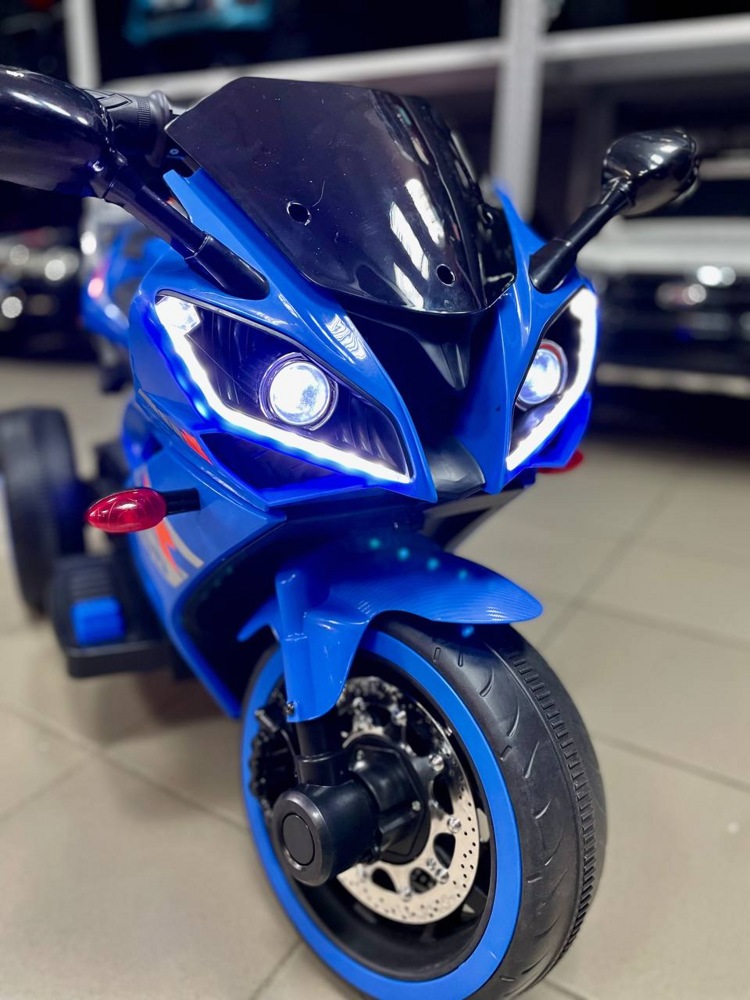 Детский электромобиль, мотоцикл Igro TD FLB-968T (синий) B - фото2