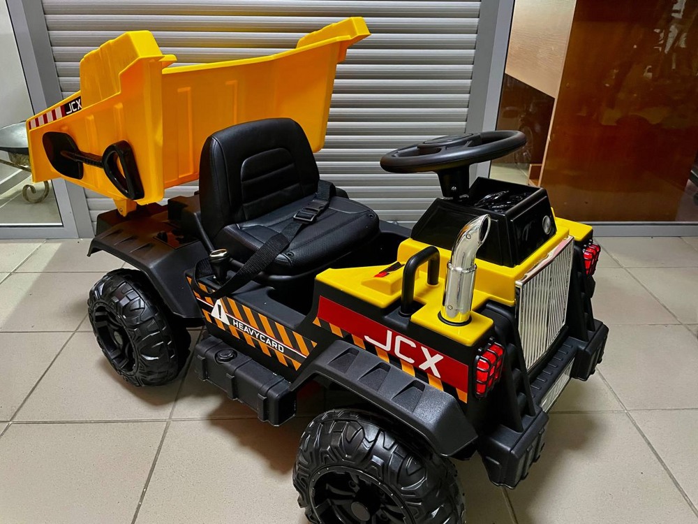 Детский электромобиль RiverToys T090TT (желтый) Камаз самосвал - фото4