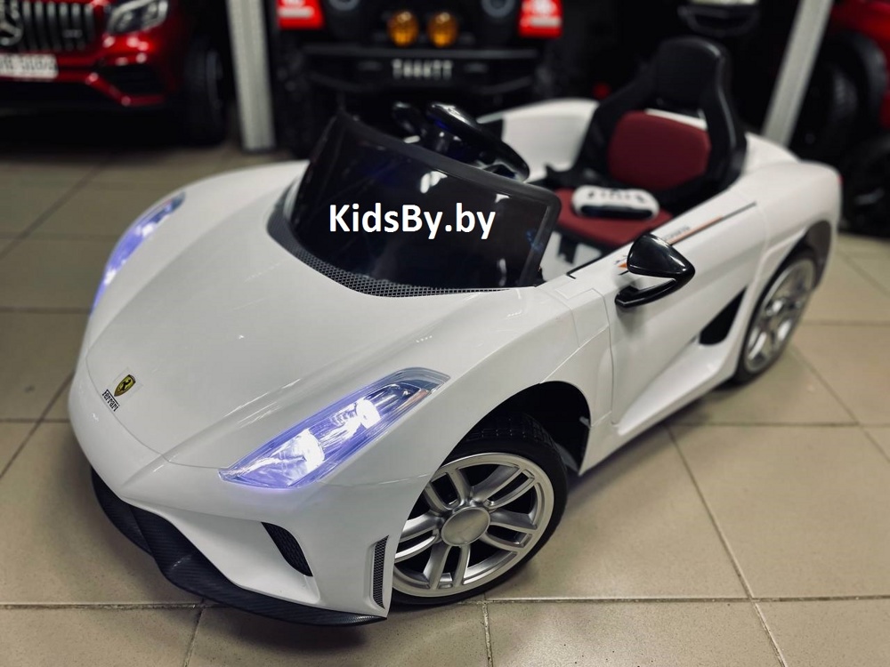 Детский электромобиль Electric Toys Ferrari LUX (белый) - фото2