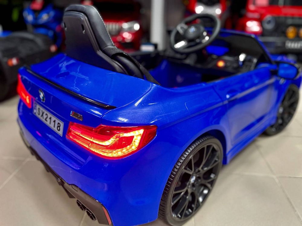 Детский электромобиль RiverToys BMW M5 A555MP (синий) Лицензия - фото6