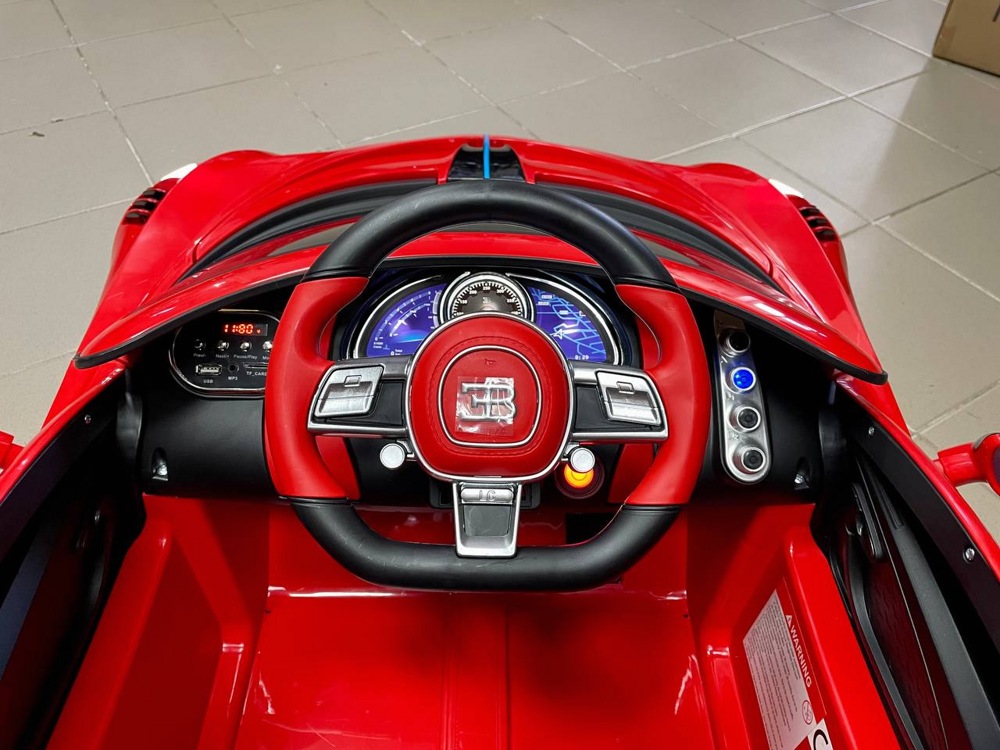 Детский электромобиль RiverToys Bugatti Divo HL338 (красный) Лицензия - фото4
