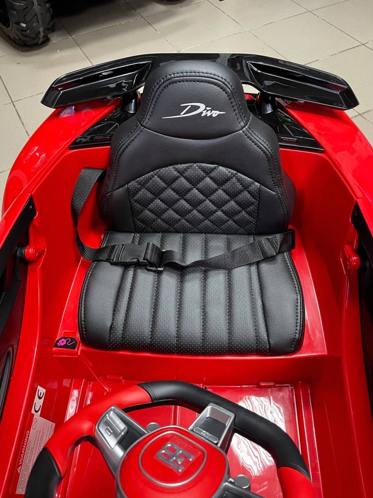 Детский электромобиль RiverToys Bugatti Divo HL338 (красный) Лицензия - фото3