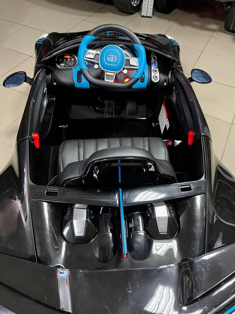 Детский электромобиль RiverToys Bugatti Divo HL338 (черный) Лицензия - фото2